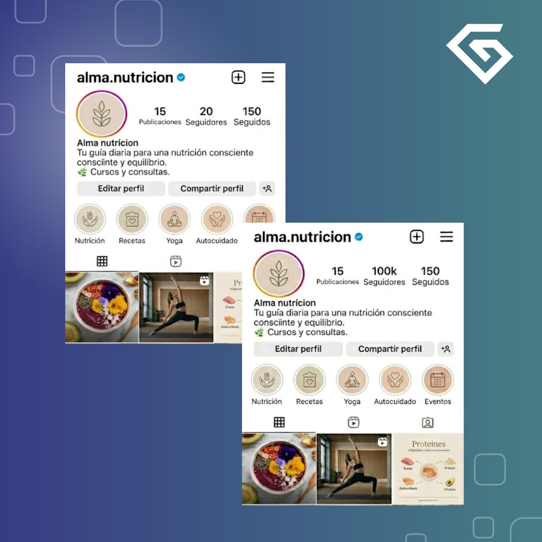 Resultado Instagram - crecimiento de seguidores